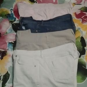 Lot of Four Shorts in Size 14 *Read Description*